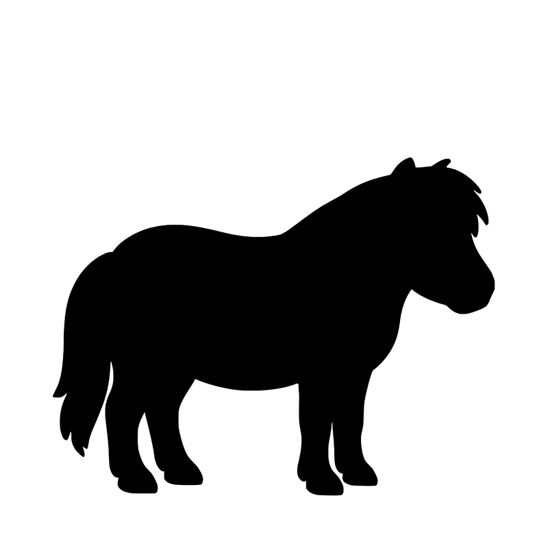 Shetlandspony – Enkeltmotiv Sticker