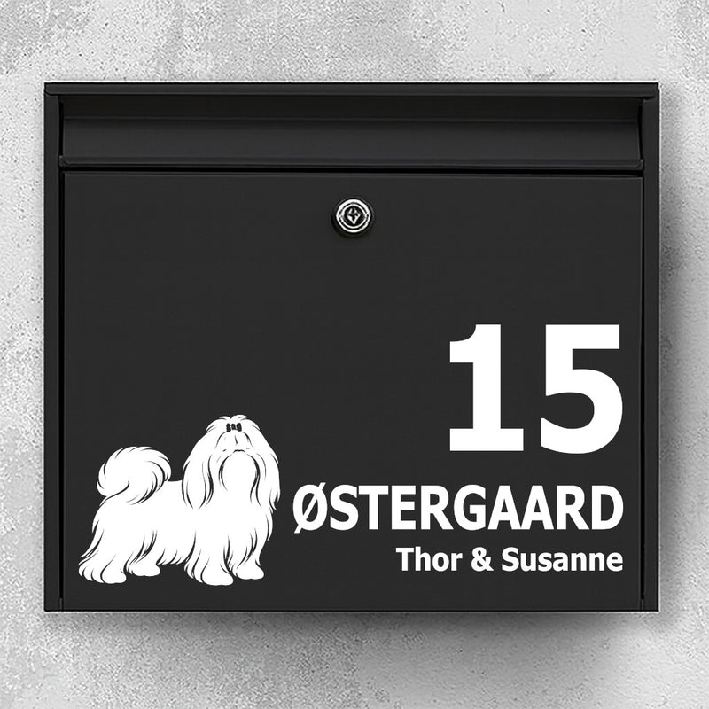 Postkassesticker med Shih Tzu