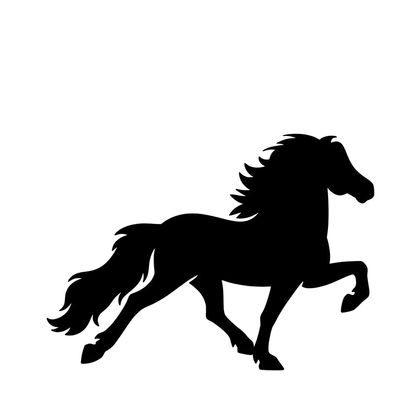 Islandshest (tølt) – Enkeltmotiv Sticker