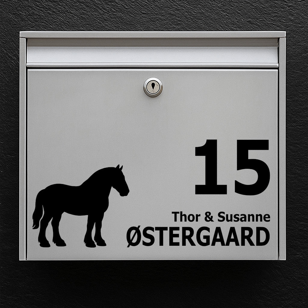 Postkassesticker med Belgier