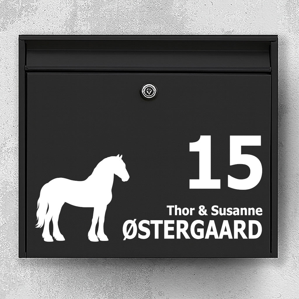 Postkassesticker med Frieser