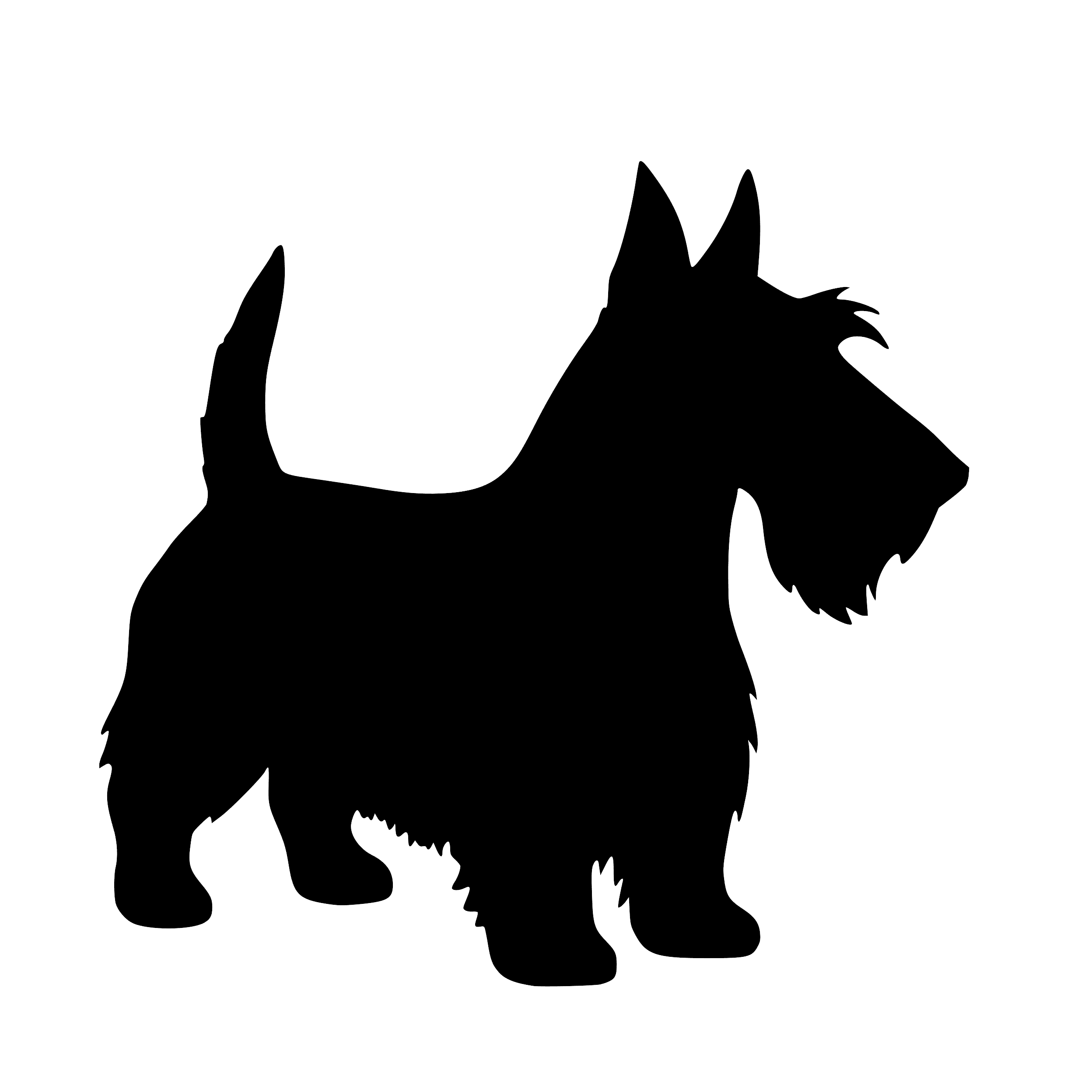 Scottish Terrier – Enkeltmotiv Sticker