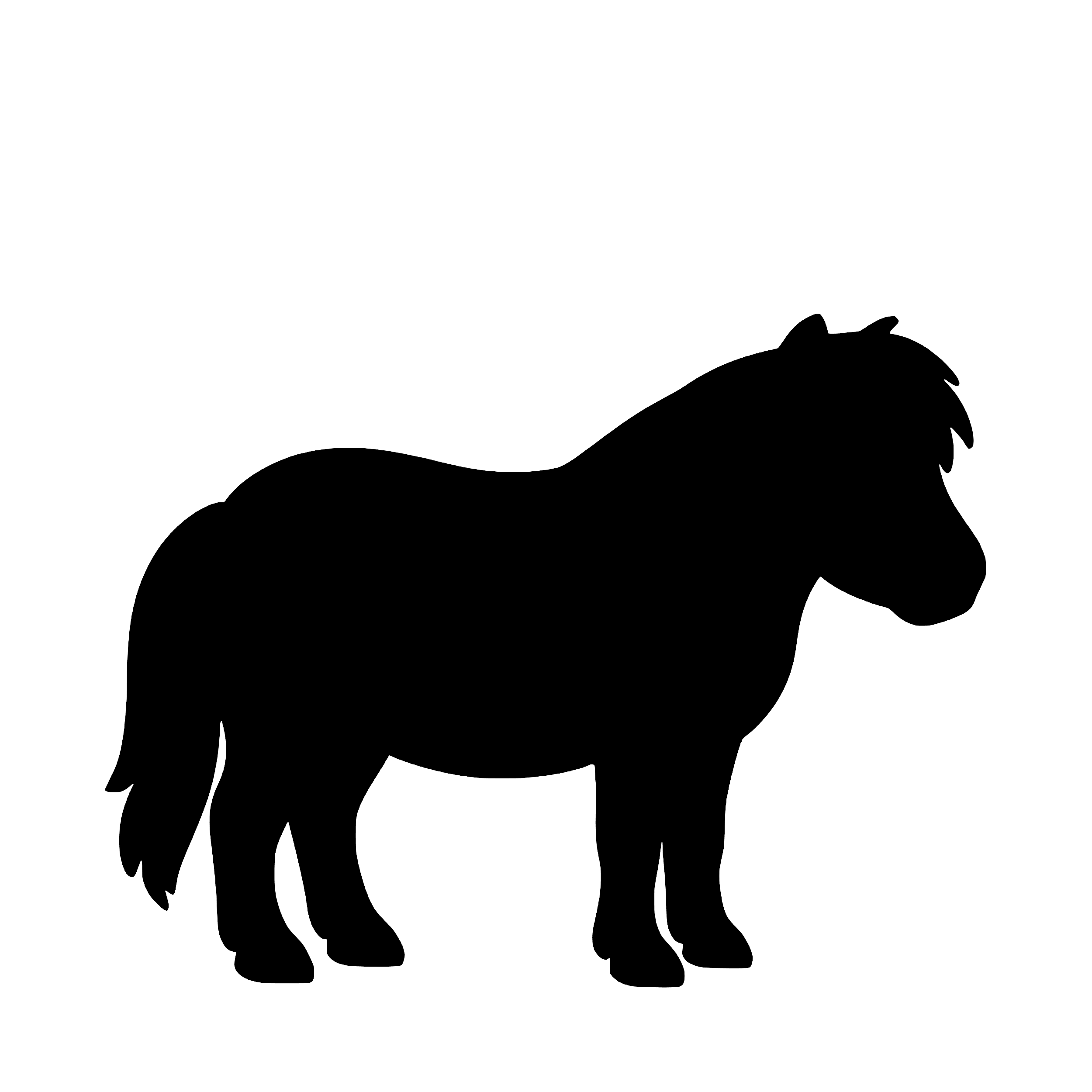 Shetlandspony – Enkeltmotiv Sticker