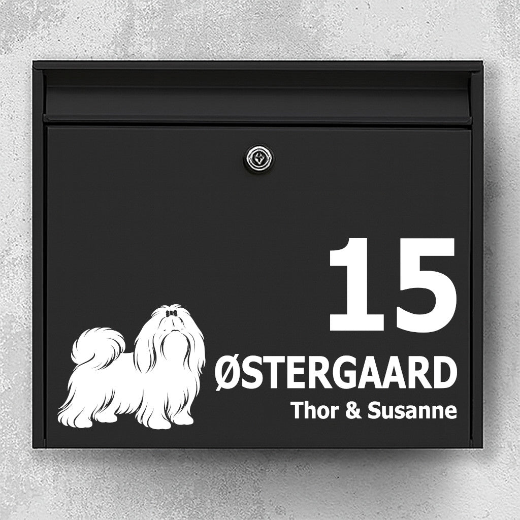 Postkassesticker med Shih Tzu