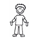 Figur ikon til familie-postkasse