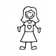 Figur ikon til familie-postkasse