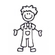 Figur ikon til familie-postkasse