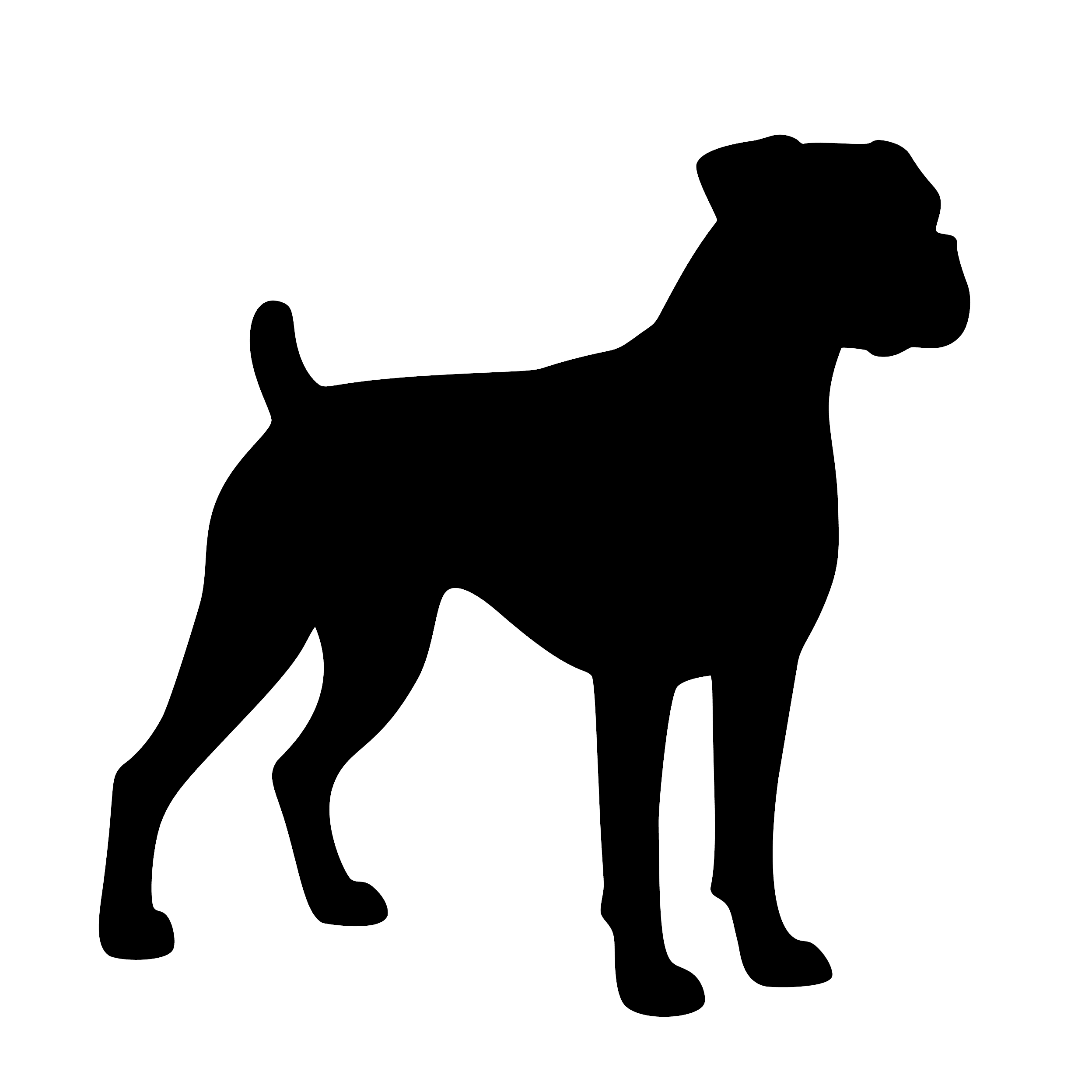 Boxer – Enkeltmotiv Sticker