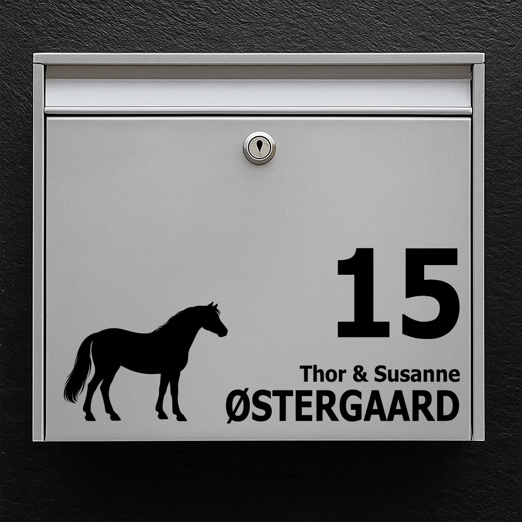 Postkassesticker med Connemara