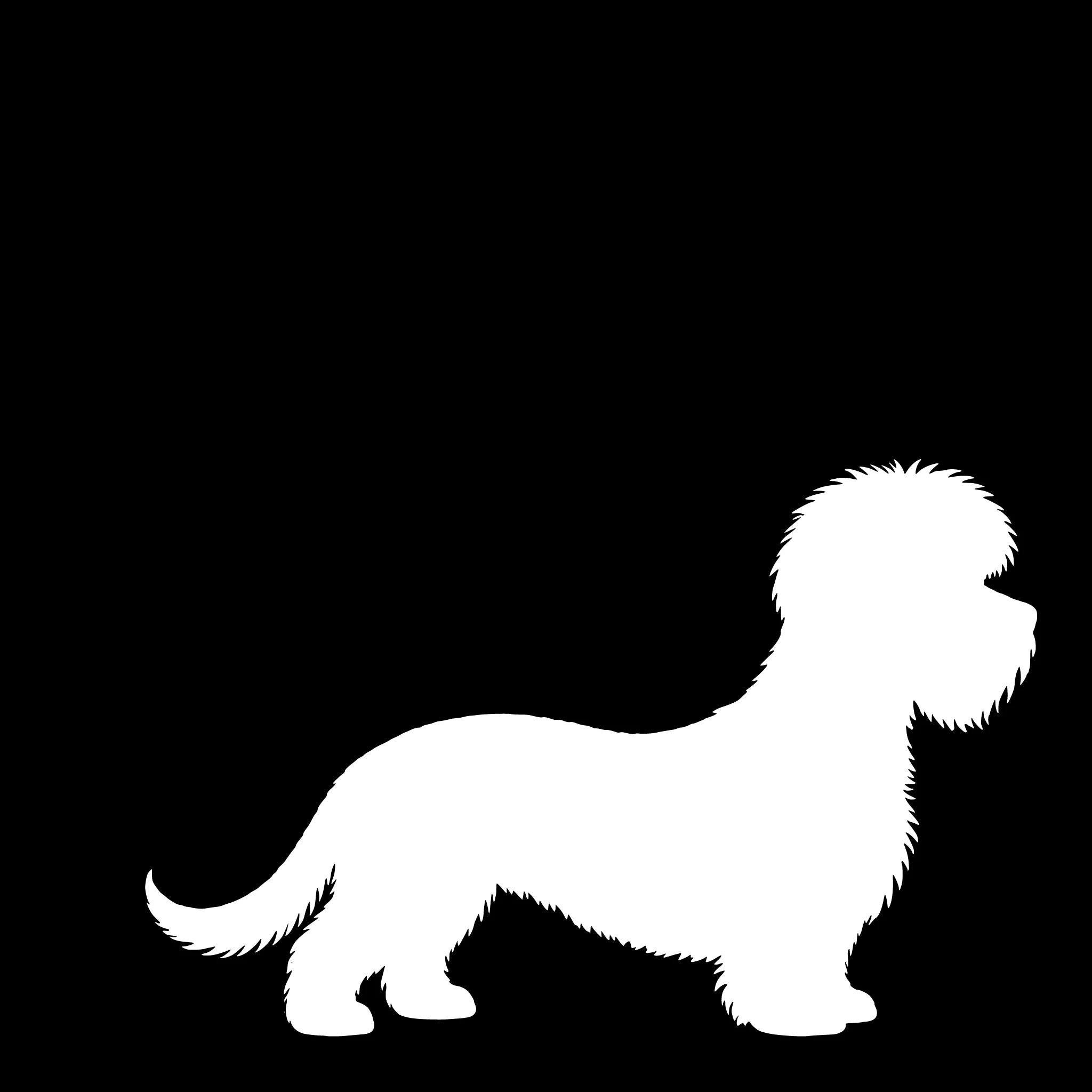 Dandie Dinmont Terrier – Enkeltmotiv Sticker