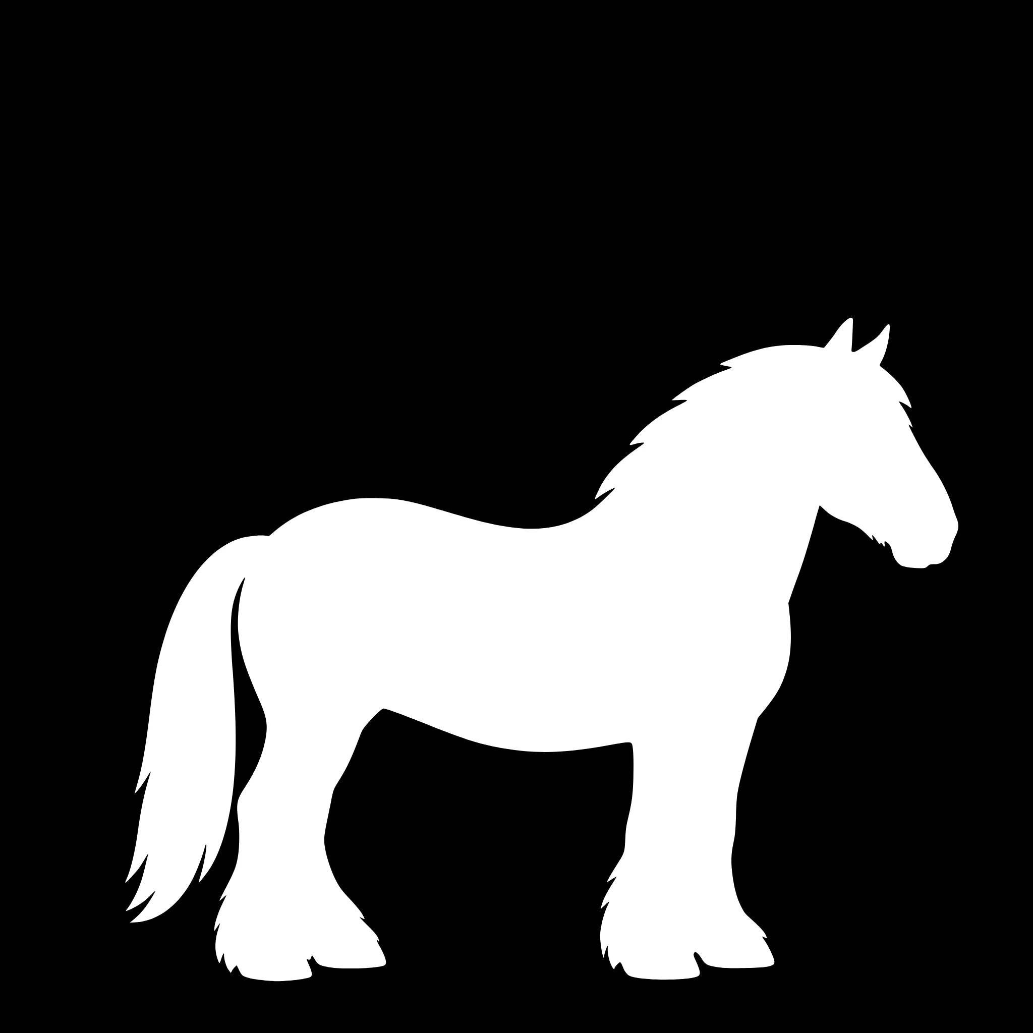Jydsk Hest – Enkeltmotiv Sticker