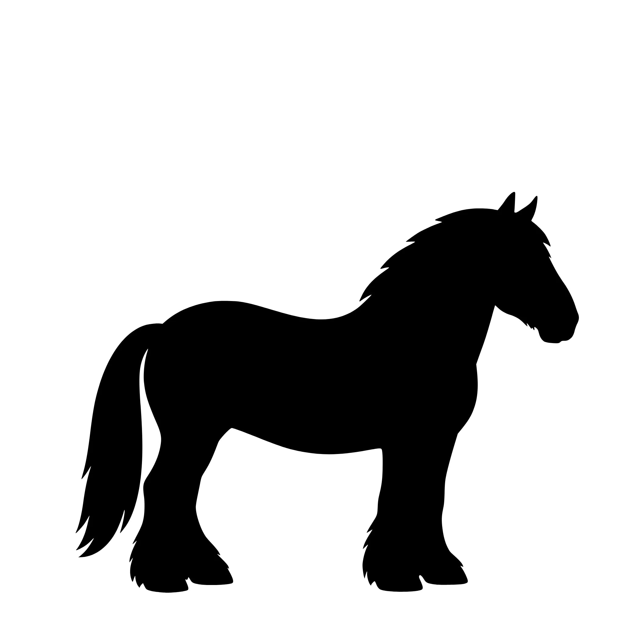 Jydsk Hest – Enkeltmotiv Sticker
