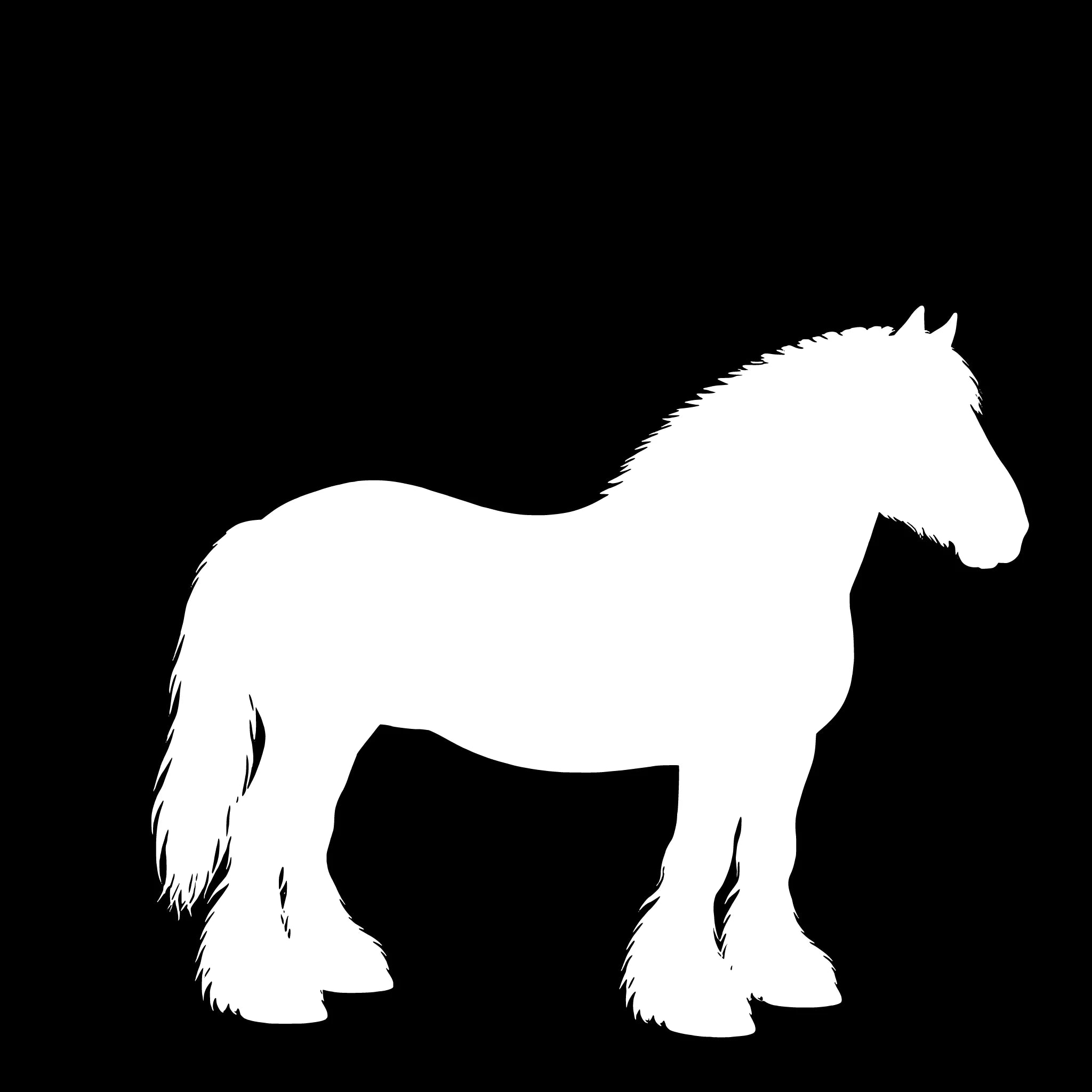 Den Jydske hest – Enkeltmotiv Sticker