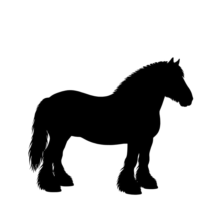 Den Jydske hest – Enkeltmotiv Sticker