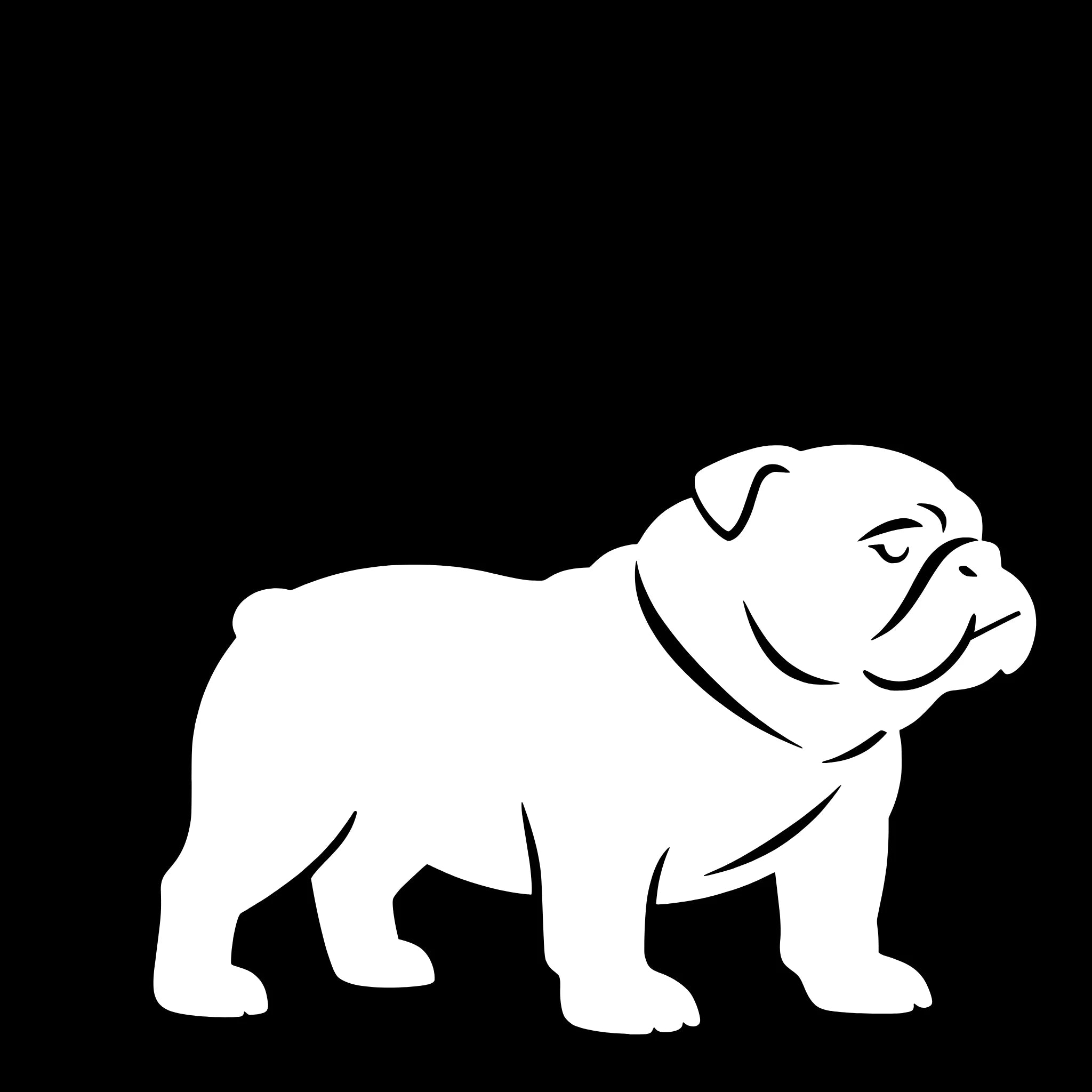 English Bulldog - enkeltmotiv sticker