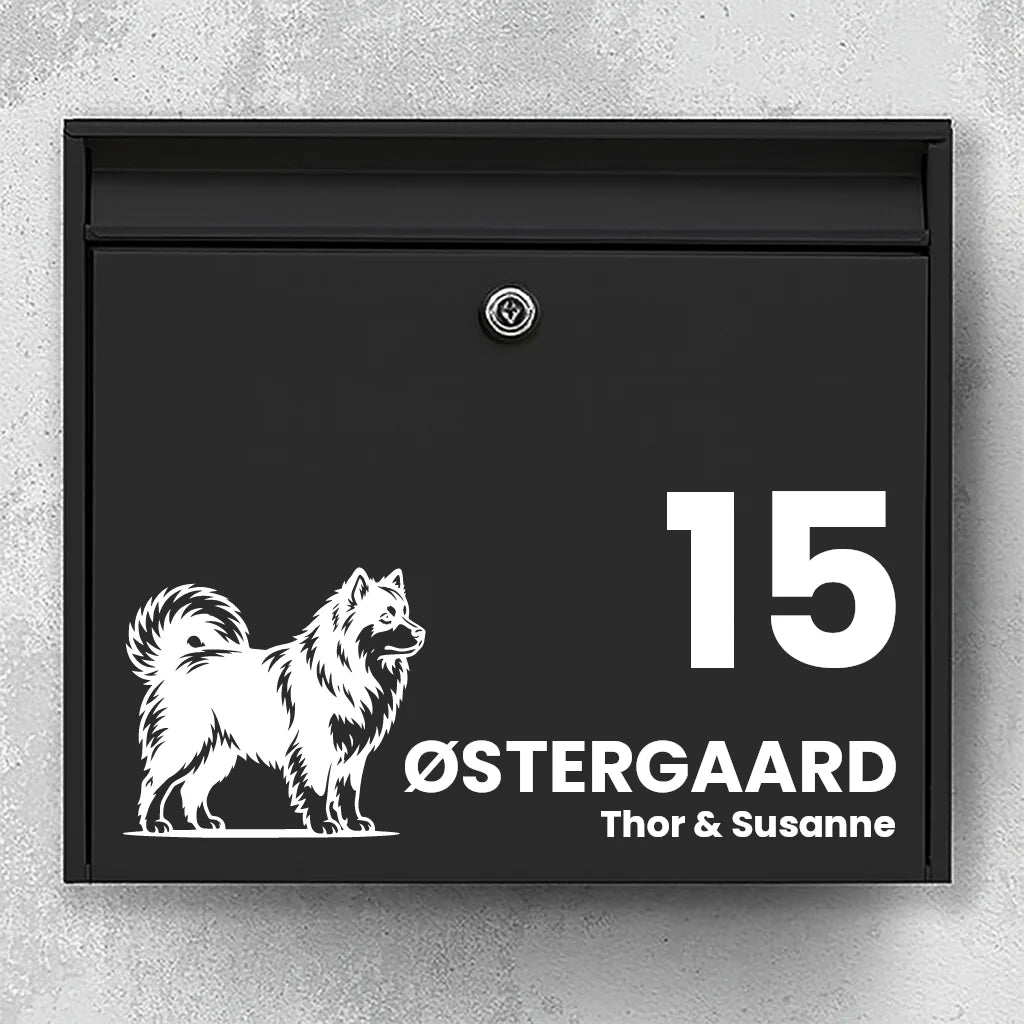 Postkassesticker med Finsk lapphund