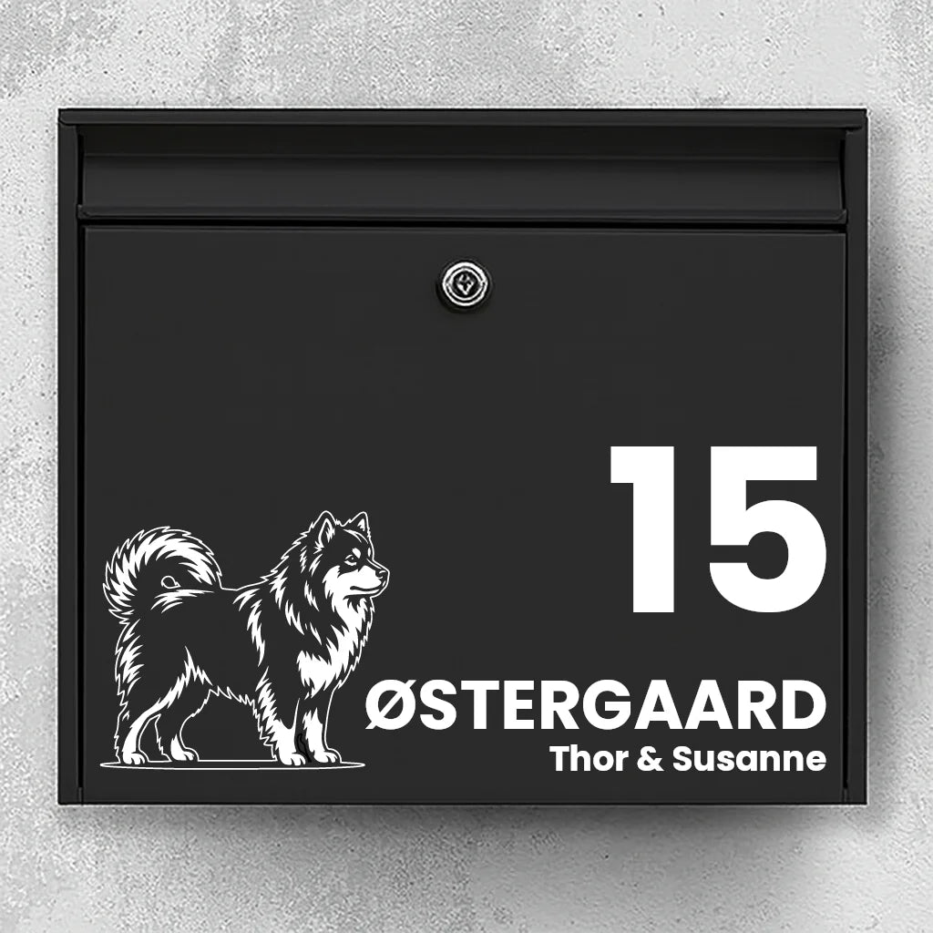 Postkassesticker med Finsk lapphund