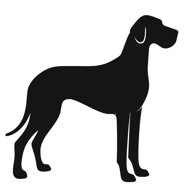 Granddanois – Enkeltmotiv Sticker