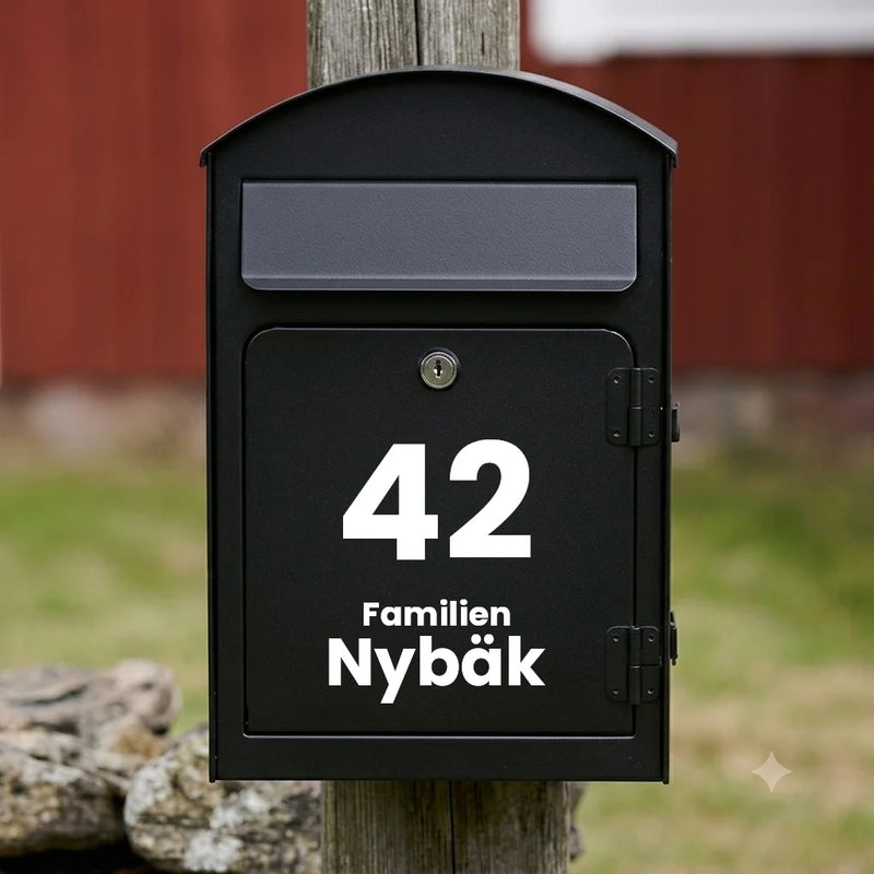 Postkassesticker V01 – vertikalt design