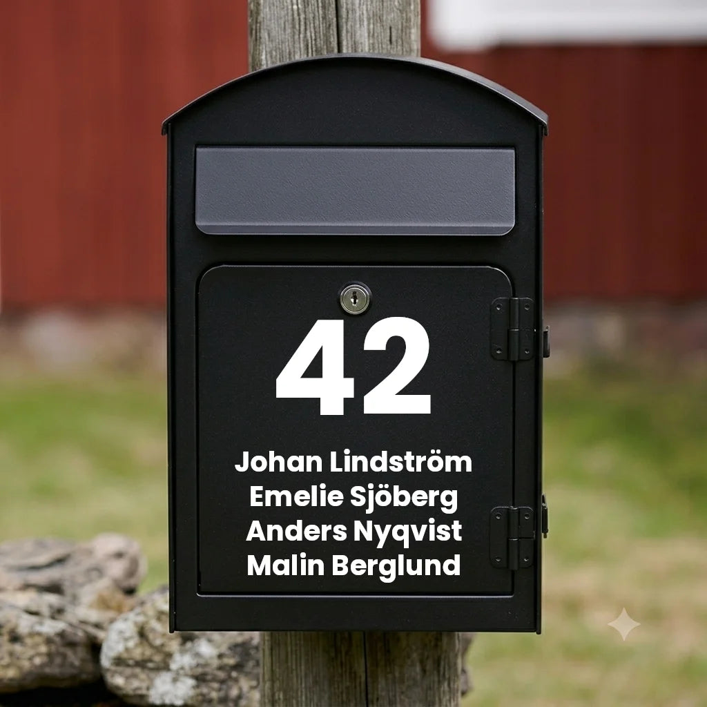Postkassesticker V03 – lodret design