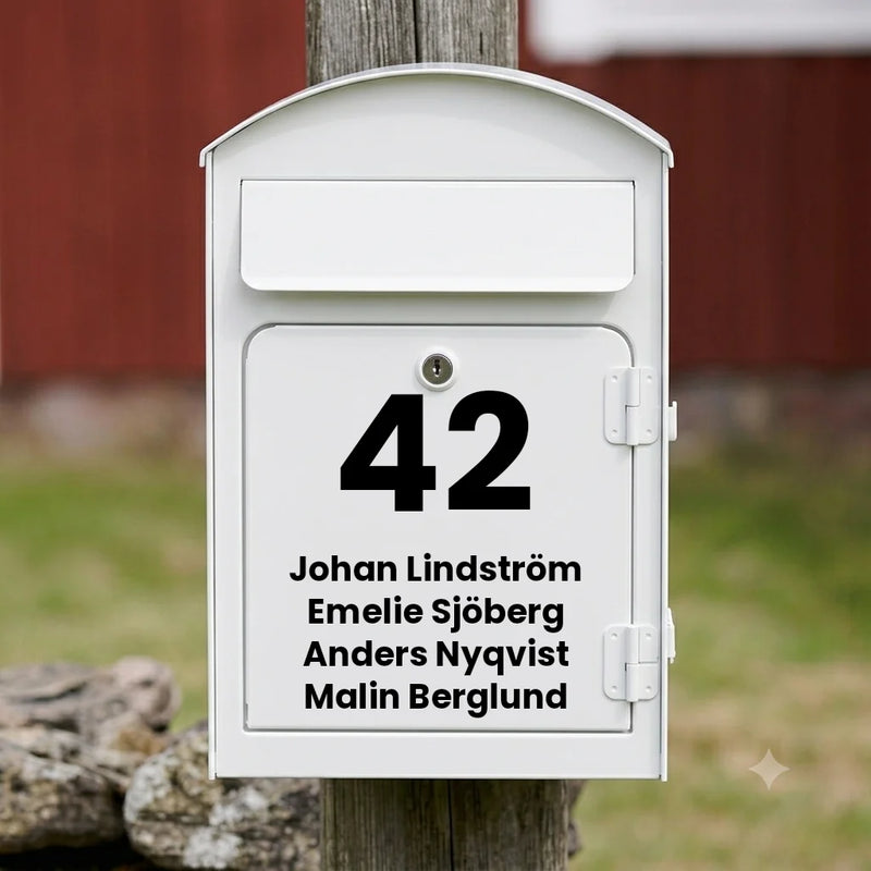Postkassesticker V03 – lodret design
