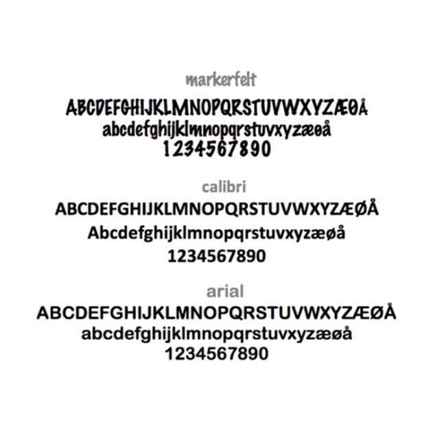 Postkassesticker – bestem selv teksten (max 30x30cm)