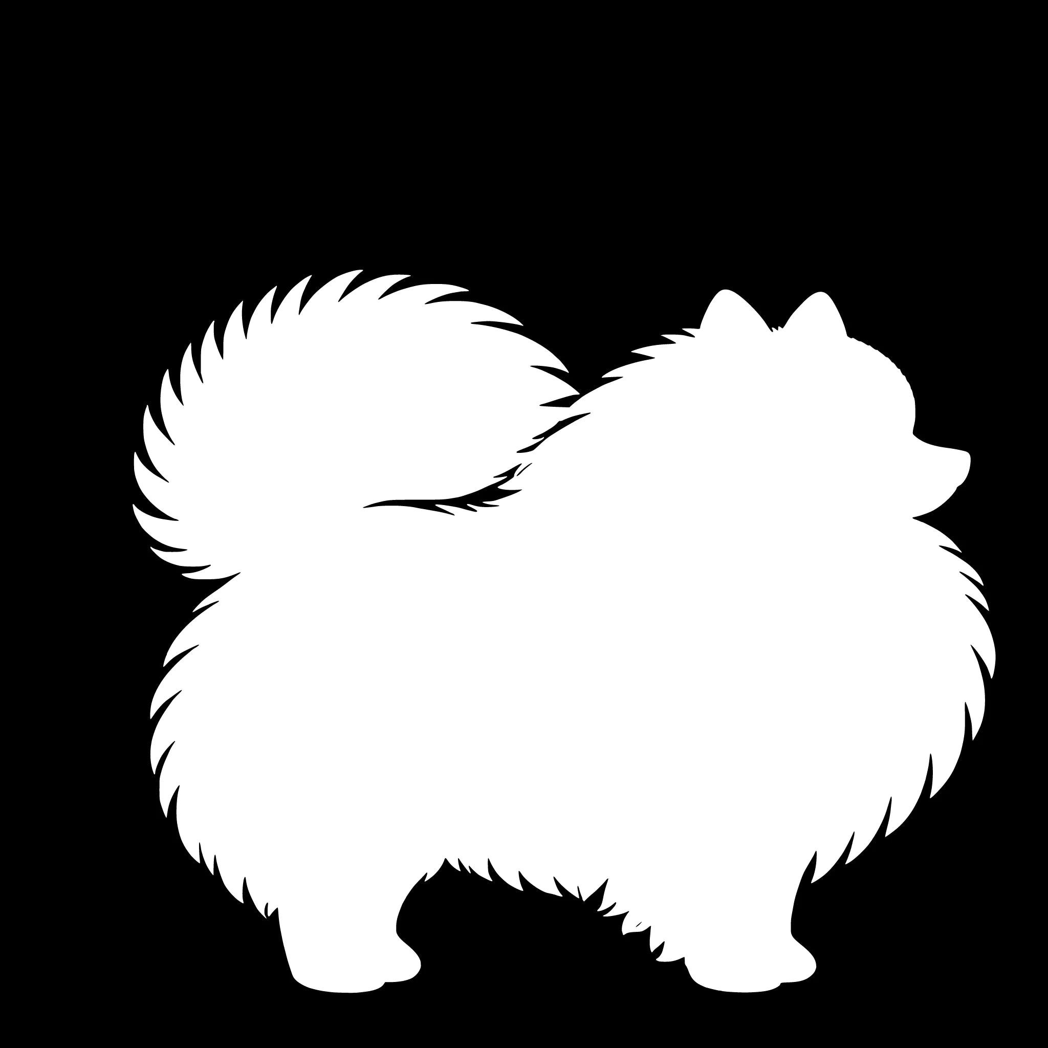 Pomeranian - enkeltmotiv sticker