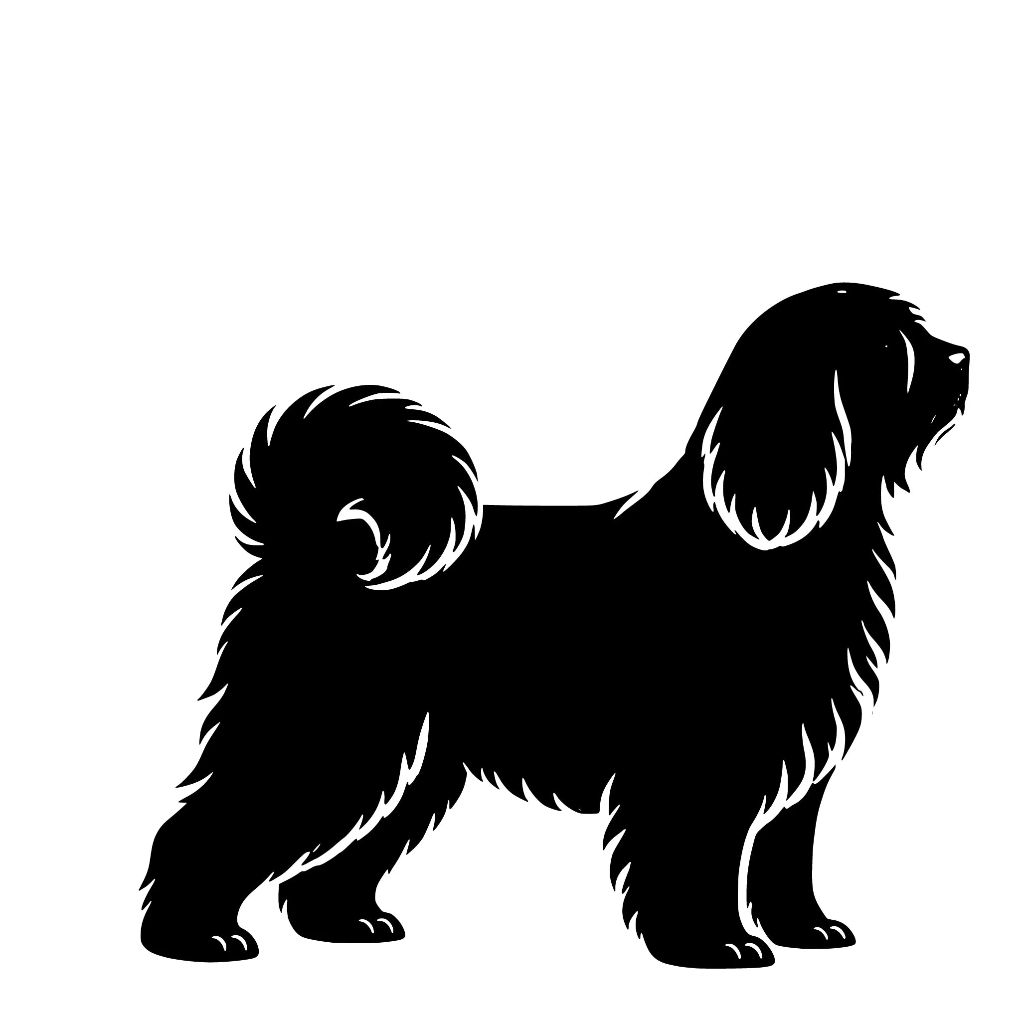 Tibetansk terrier - enkeltmotiv sticker