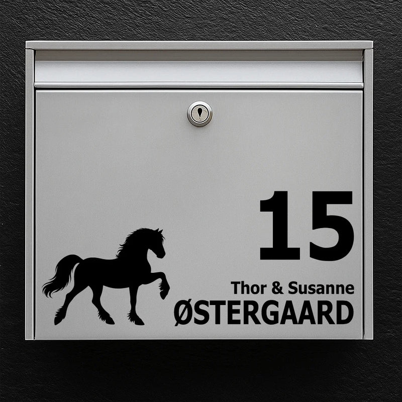 Postkassesticker med Welsh Cob