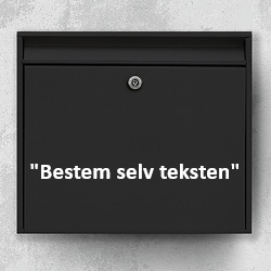 Postkasse Stickers - Bestem Selv Teksten (max. 30x30cm)