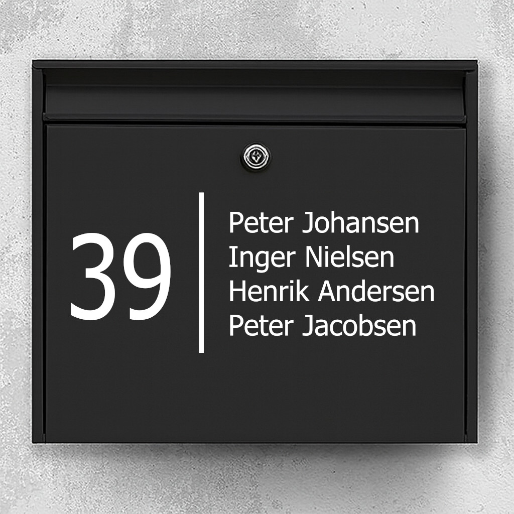 Postkasse Stickers - Stilfuldt design til postkasse - BESTSELLER